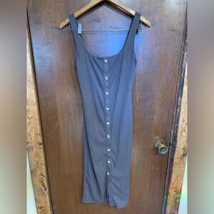 Sophie Rue Charcoal Button-Up dress